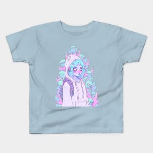 Pastel Goth Hunted Witchy Girl Kids T-Shirt